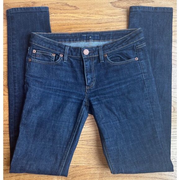 Marc by Marc Jacobs Chrissie 003 Low Rise Skinny Stretch Dark Denim Jeans Sz 28 - Picture 4 of 16